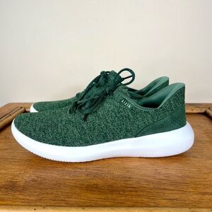 Kizik Madrid Hands Free Eco Knit Sneakers Green Mens Size 9 / Women’s 10.5